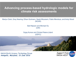 Advancing Process-Based Hydrologic Models for Climate Risk Assessments