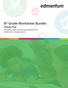 8Th Grade Worksheet Bundle: Volume Two Printable Math and ELA Worksheets from Edmentum's Study Island