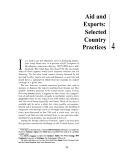 Aid and Exports: Selected Country Practices 4