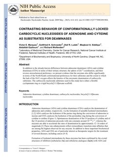 NIH Public Access Author Manuscript Nucleosides Nucleotides Nucleic Acids