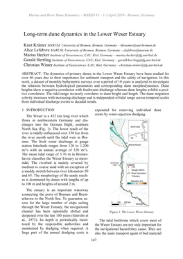 Long-Term Dune Dynamics in the Lower Weser Estuary