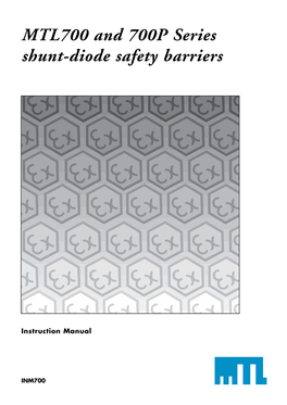 MTL700 and 700P Series Shunt-Diode Safety Barriers