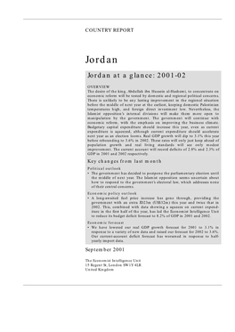 Jordan Jordan at a Glance: 2001-02