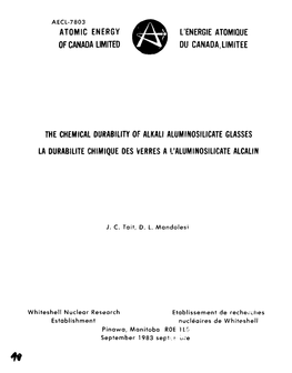 The Chemical Durability of Alkali Aluminosilicate Glasses