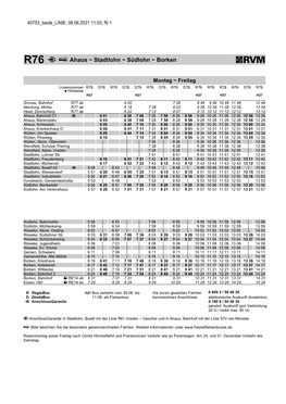 Fahrplan R76 Ahaus – Stadtlohn