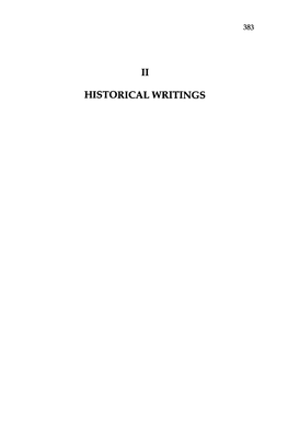 Historical Writings 384 Important Notices