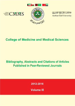 College of Medicine and Medical Sciences Medicine and Medical College Of