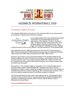 Assemblée Internationale 2009