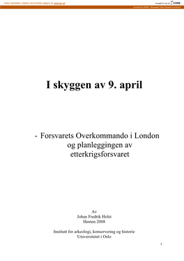 I Skyggen Av 9. April