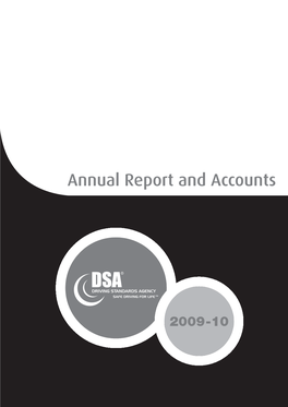 Driving Standards Agency Annual Report and Accounts HC 55
