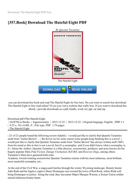 Download the Hateful Eight PDF