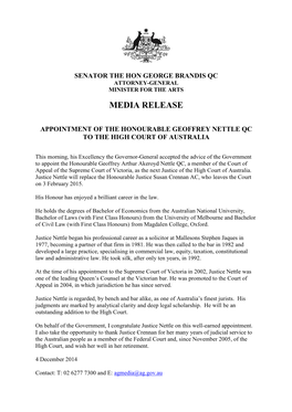 Media Release