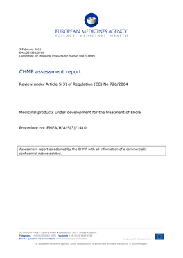 CHMP Assessment Report