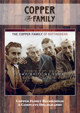 Copper Family Recordings: a Complete Discography