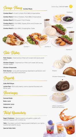 Goldilocks Website Menu