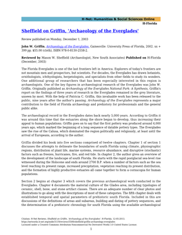 Sheffield on Griffin, 'Archaeology of the Everglades'