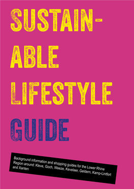 Sustain- Able Lifestyle Guide