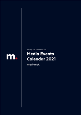 Media Events Calender 2021