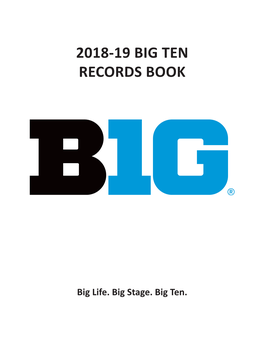 2018-19 Big Ten Records Book