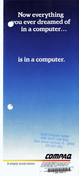 Compaq Desktop Computers, 1984