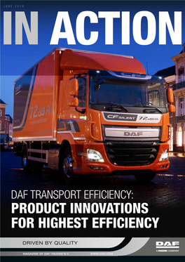 Daf Transport Efficiency: Product Innovations for Highest Efficiency