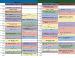 CAF 2014 Schedule