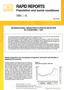 RAPID REPORTS Population and Social Conditions : 1993 12