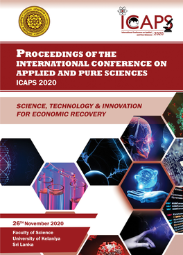 Proceedings International Conference on Applied and Pure Sciences 2020 (ICAPS 2020 - Kelaniya)