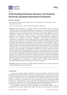 Understanding Electronic Structure and Chemical Reactivity: Quantum-Information Perspective