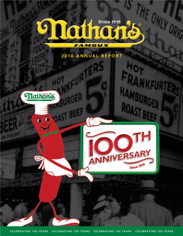 Nathan's Famous, Inc. Annual Report 2016