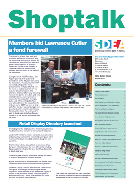 Members Bid Lawrence Cutler a Fond Farewell