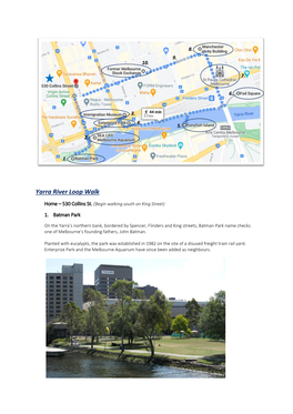 Yarra River Loop Walk