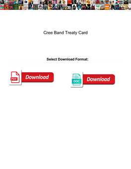 Cree Band Treaty Card