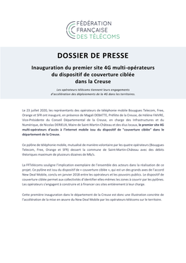 Dossier De Presse Fftélécoms