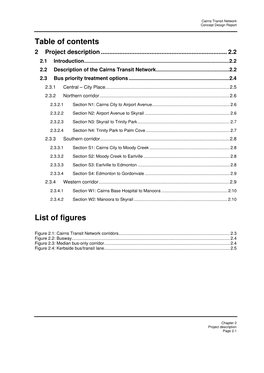 Chapter 2 Project Description Page 2.1 Cairns Transit Network Concept Design Report