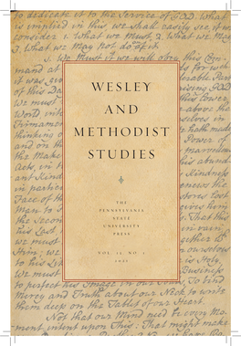 Wesley and Methodist Studies