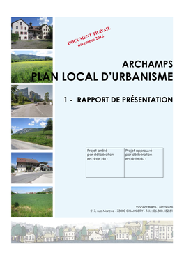 Plan Local D'urbanisme