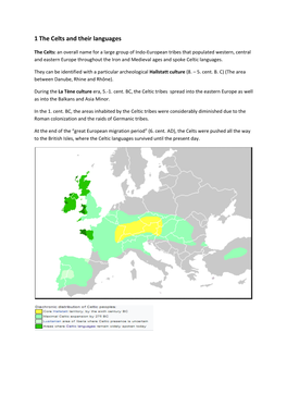 1 the Celts and Their Languages