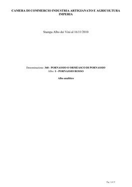 Camera Di Commercio Industria Artigianato E Agricoltura Imperia