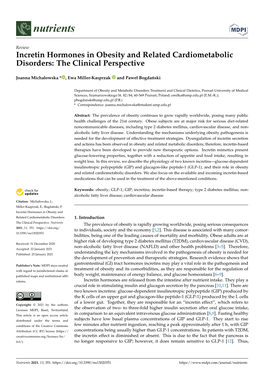 Incretin Hormones in Obesity and Related Cardiometabolic Disorders: the Clinical Perspective