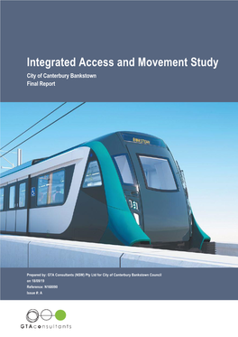 Integrated Access and Movement Study City of Canterbury Bankstown Final Report