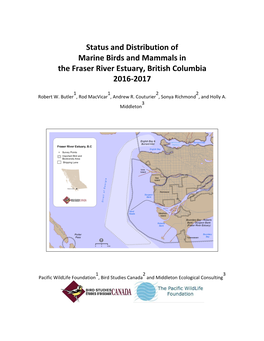 Status and Distribution of Marine Birds and Mammals in the Fraser River Estuary, British Columbia 2016-2017