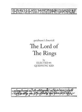 He Lord of He Rings