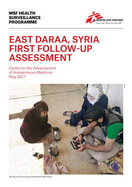 East Daraa, Syria First Follow-Up Assessment