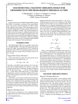 Sub-Micro-Tesla Magnetic Shielding Design for Cryomodules in the High-Gradient Program at Cern