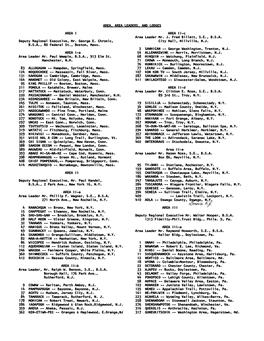 1949 Area List Retyped