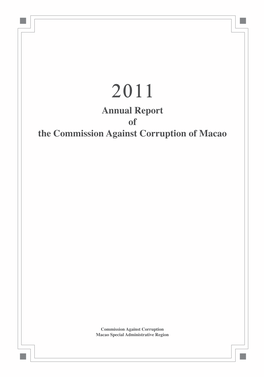 Annual Report of the CCAC of Macao