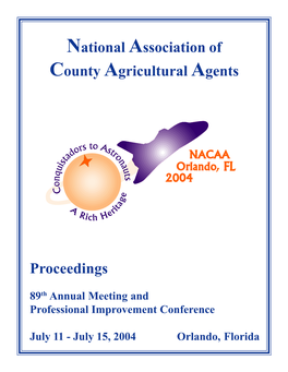 National Association of County Agricultural Agents Proceedings