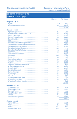 The Advisors' Inner Circle Fund III