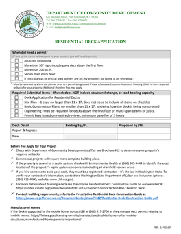 Building Permit Application